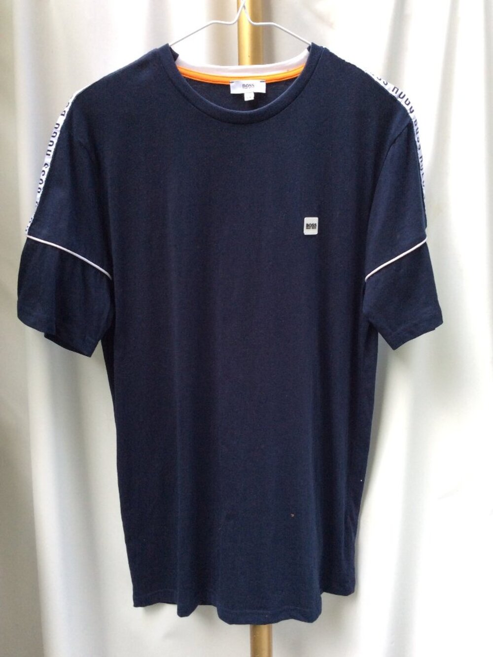 BOSS Hugo Boss Cotton Short Sleeve T-Shirt Navy Blue Men M